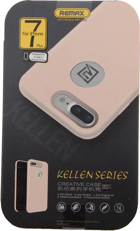 Чехол-накладка Remax Kellen Series Case Apple iPhone 7 Plus Pink від компанії Shock km ua - фото 1