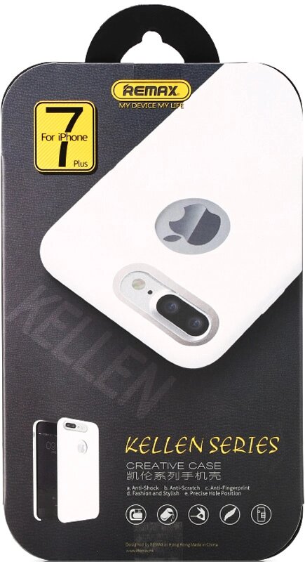 Чехол-накладка Remax Kellen Series Case Apple iPhone 7 White від компанії Shock km ua - фото 1
