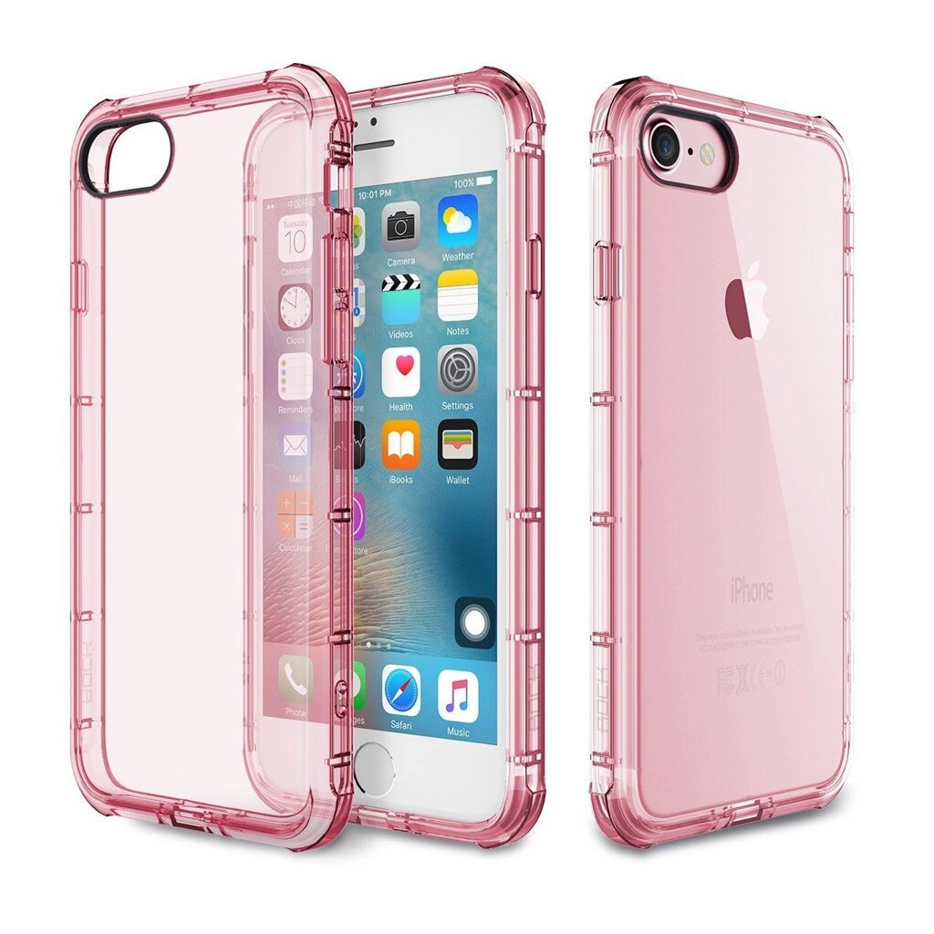 Чехол-накладка Rock TPU Case Fence series iPhone 7 Transparent/Pink від компанії Shock km ua - фото 1