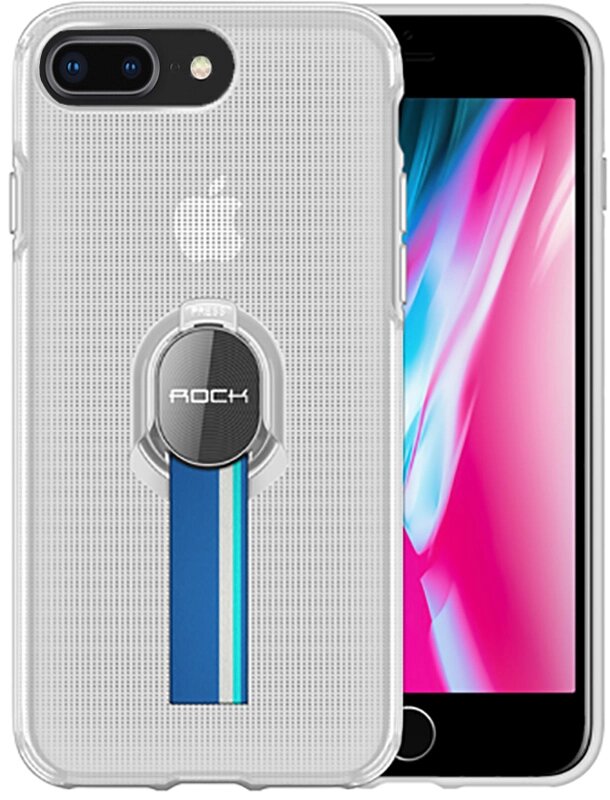 Чехол-накладка Rock TPU+PC MOC Pro Series Protection Case Apple iPhone 8 Plus Transparent від компанії Shock km ua - фото 1