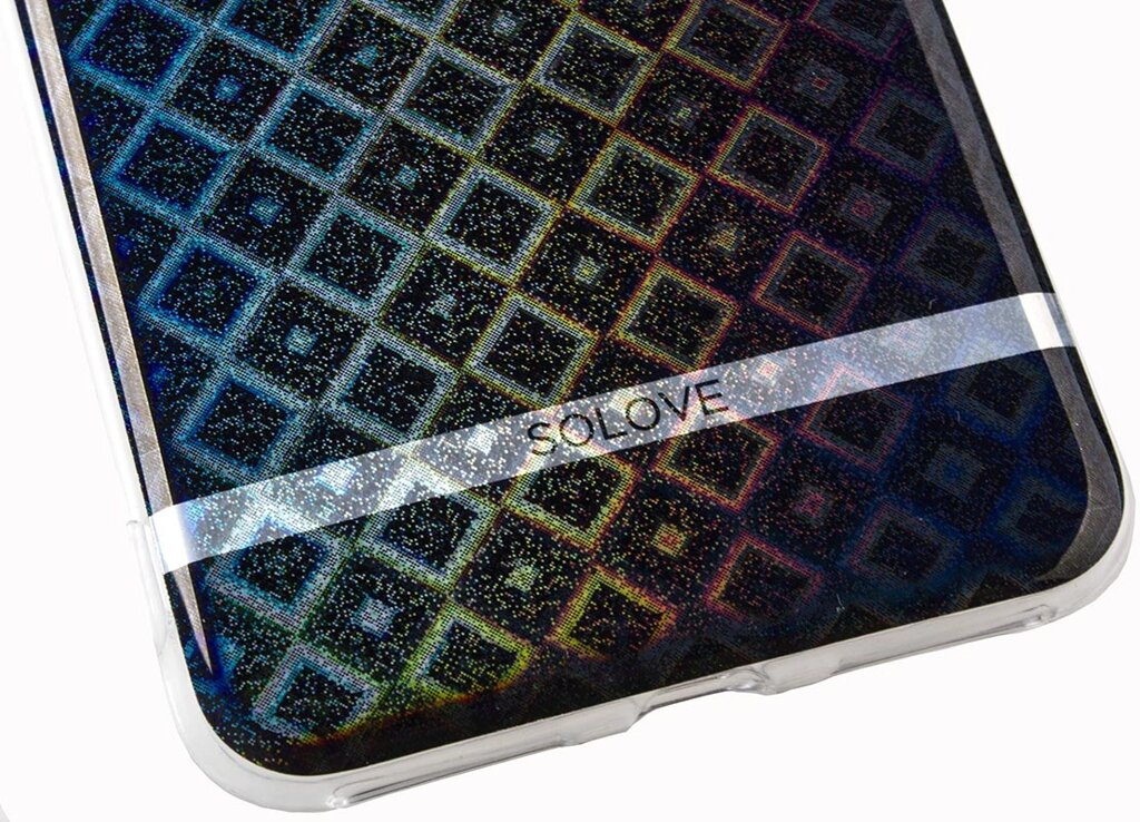 Чехол-накладка Solove TPU case 3D B2 with figure iPhone 7 Black від компанії Shock km ua - фото 1