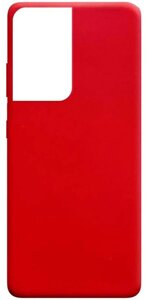 Чехол-накладка TOTO 1mm Matt TPU Case Samsung Galaxy S21 Ultra Red