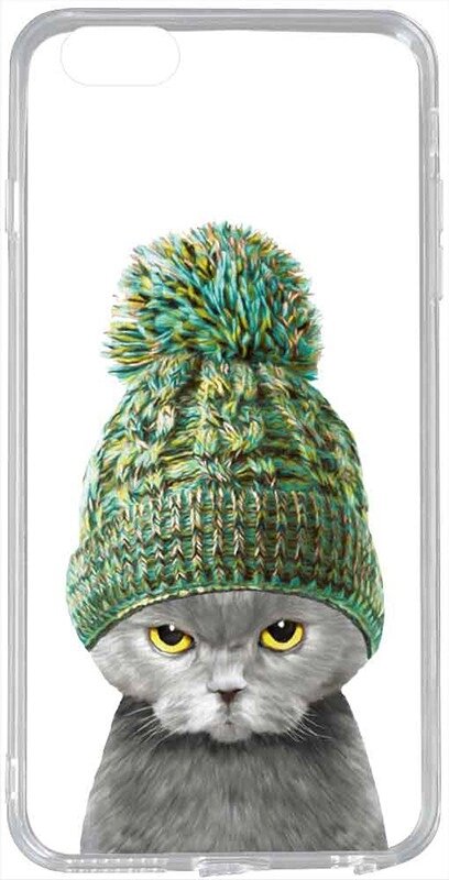Чехол-накладка TOTO Acrylic+TPU Print Case Apple iPhone 6/6s #7 Cat In Hat Transparent від компанії Shock km ua - фото 1