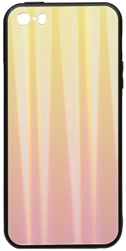 Чехол-накладка TOTO Aurora Print Glass Case Apple iPhone SE/5s/5 Pink від компанії Shock km ua - фото 1