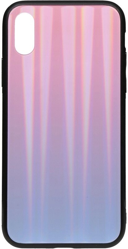 Чехол-накладка TOTO Aurora Print Glass Case Apple iPhone X/XS Lilac від компанії Shock km ua - фото 1
