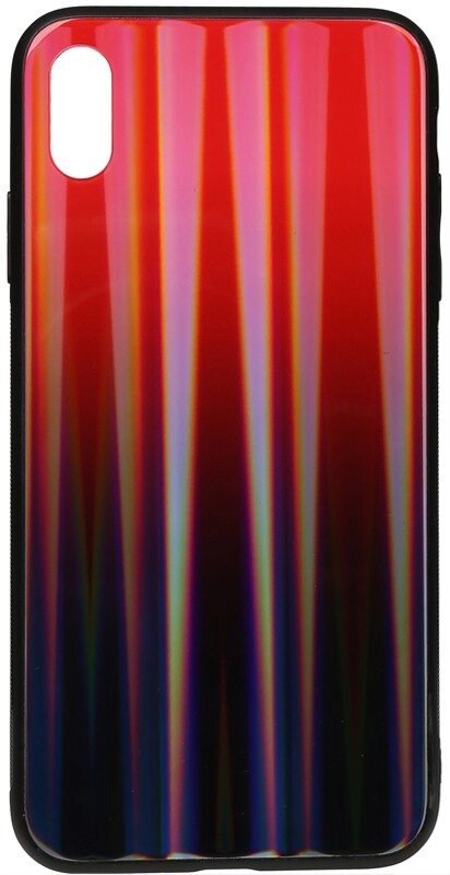 Чехол-накладка TOTO Aurora Print Glass Case Apple iPhone X/XS Red від компанії Shock km ua - фото 1