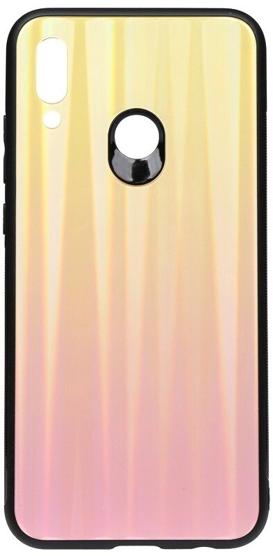 Чехол-накладка TOTO Aurora Print Glass Case Huawei P Smart 2019 Pink від компанії Shock km ua - фото 1
