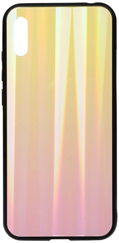 Чехол-накладка TOTO Aurora Print Glass Case Huawei Y6 2019 Pink від компанії Shock km ua - фото 1