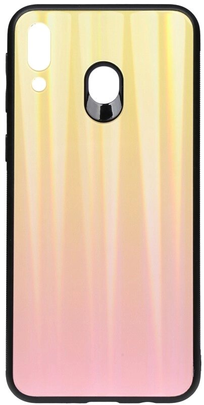 Чехол-накладка TOTO Aurora Print Glass Case Samsung Galaxy M20 Pink від компанії Shock km ua - фото 1