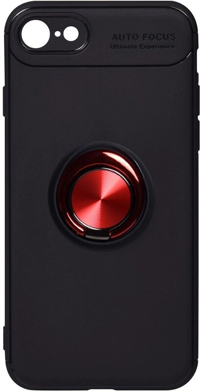 Чехол-накладка TOTO Car Magnetic Ring TPU Case Apple iPhone 7/8/SE 2020 Black/Red від компанії Shock km ua - фото 1