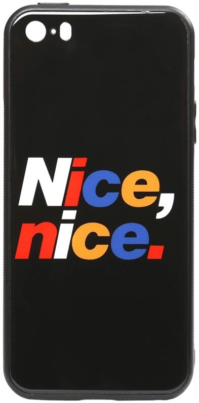 Чехол-накладка TOTO Cartoon Print Glass Case Apple iPhone SE/5s/5 Nice, nice. від компанії Shock km ua - фото 1