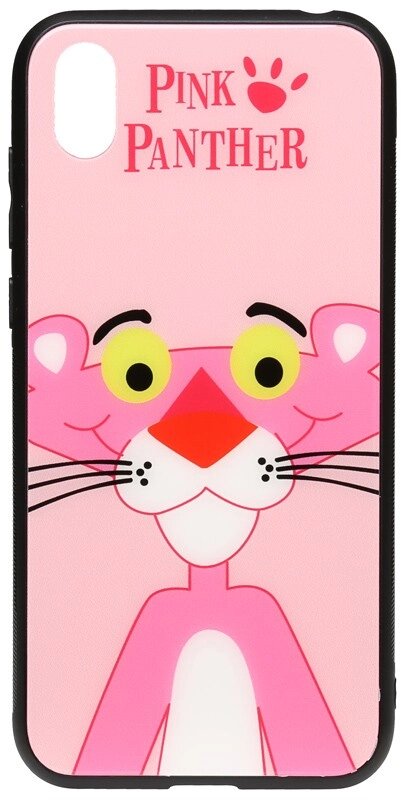 Чехол-накладка TOTO Cartoon Print Glass Case Huawei Y5 2019 Pink Panther від компанії Shock km ua - фото 1