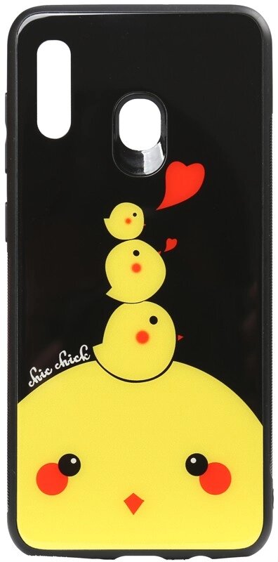 Чехол-накладка TOTO Cartoon Print Glass Case Huawei Y7 2019 Chicken Chick від компанії Shock km ua - фото 1