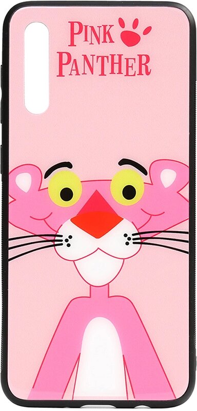 Чехол-накладка TOTO Cartoon Print Glass Case Samsung Galaxy A70 Pink Panther від компанії Shock km ua - фото 1