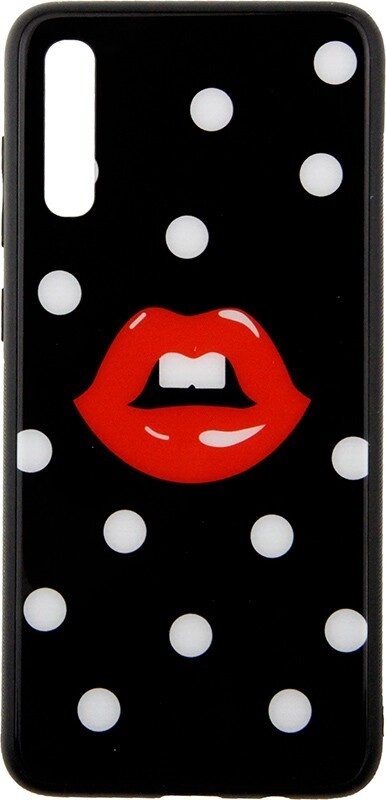 Чехол-накладка TOTO Cartoon Print Glass Case Samsung Galaxy A70 Red Lips від компанії Shock km ua - фото 1