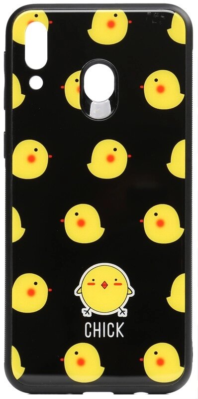 Чехол-накладка TOTO Cartoon Print Glass Case Samsung Galaxy M20 Chick від компанії Shock km ua - фото 1