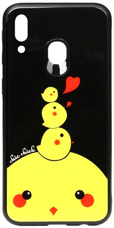 Чехол-накладка TOTO Cartoon Print Glass Case Samsung Galaxy M20 Chicken Chick від компанії Shock km ua - фото 1