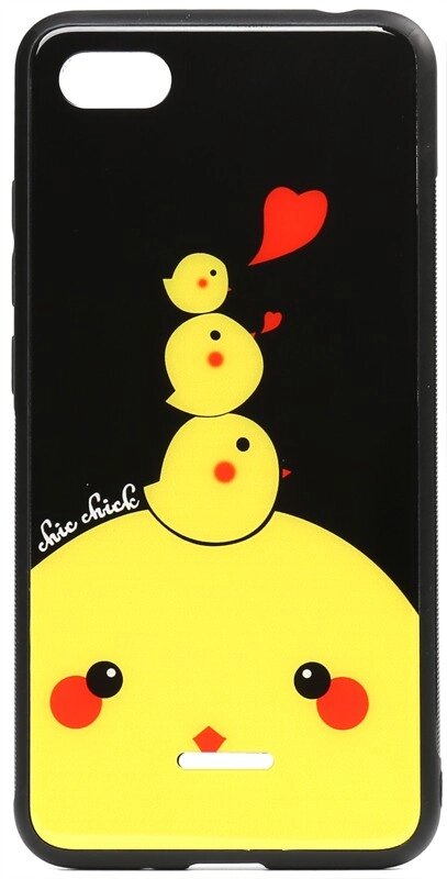 Чехол-накладка TOTO Cartoon Print Glass Case Xiaomi Redmi 6A Chicken Chick від компанії Shock km ua - фото 1