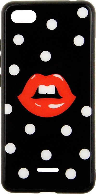 Чехол-накладка TOTO Cartoon Print Glass Case Xiaomi Redmi 6A Red Lips від компанії Shock km ua - фото 1
