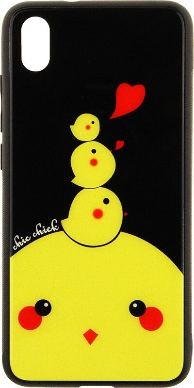 Чехол-накладка TOTO Cartoon Print Glass Case Xiaomi Redmi 7A Chicken Chick від компанії Shock km ua - фото 1