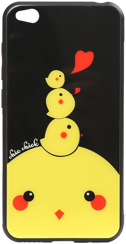 Чехол-накладка TOTO Cartoon Print Glass Case Xiaomi Redmi Go Chicken Chick від компанії Shock km ua - фото 1