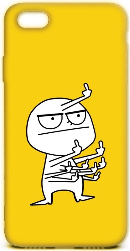Чехол-накладка TOTO Cartoon Soft Silicone TPU Case Apple iPhone SE/5s/5 FK9 Yellow від компанії Shock km ua - фото 1