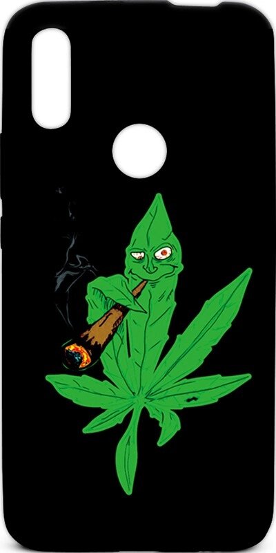 Чехол-накладка TOTO Cartoon Soft Silicone TPU Case Huawei P Smart Z Cannabis Black від компанії Shock km ua - фото 1