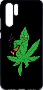 Чехол-накладка TOTO Cartoon Soft Silicone TPU Case Huawei P30 Pro Cannabis Black