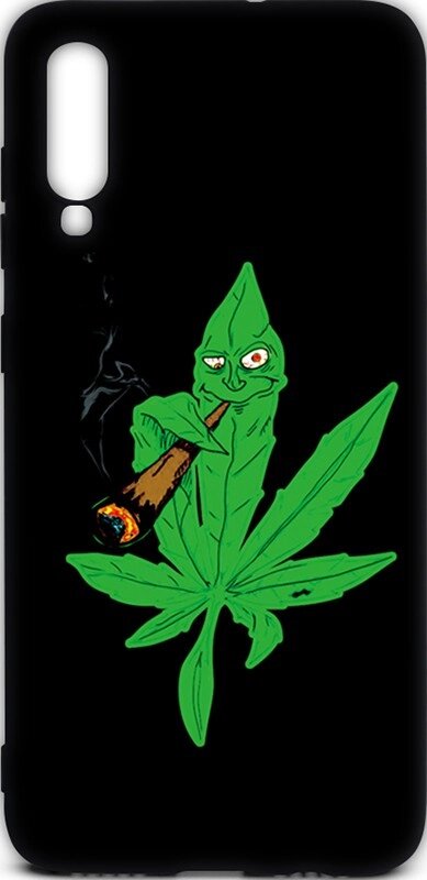 Чехол-накладка TOTO Cartoon Soft Silicone TPU Case Samsung Galaxy A70 Cannabis Black від компанії Shock km ua - фото 1