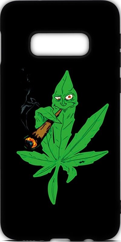 Чехол-накладка TOTO Cartoon Soft Silicone TPU Case Samsung Galaxy S10e Cannabis Black від компанії Shock km ua - фото 1