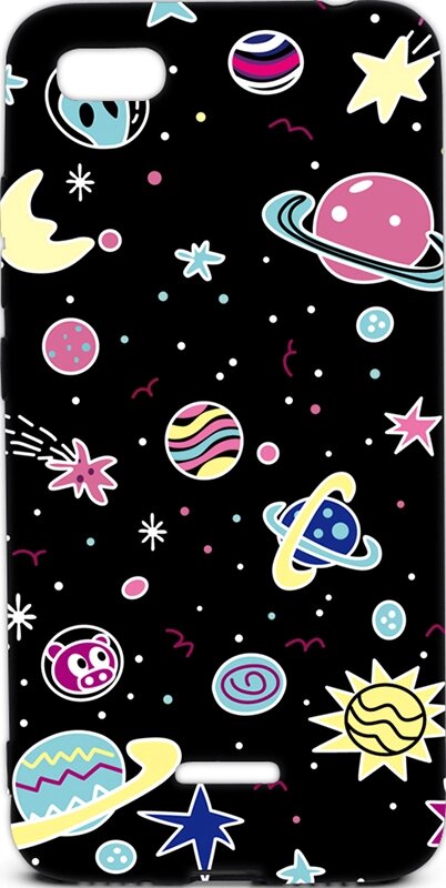 Чехол-накладка TOTO Cartoon Soft Silicone TPU Case Xiaomi Mi 9 SE B21 Space Planets Black від компанії Shock km ua - фото 1