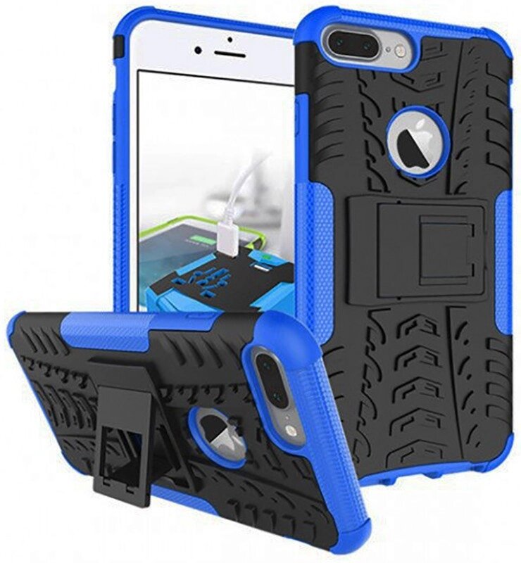 Чехол-накладка TOTO Dazzle Kickstand 2 in 1 Case Apple iPhone 7 Plus/8 Plus Blue від компанії Shock km ua - фото 1