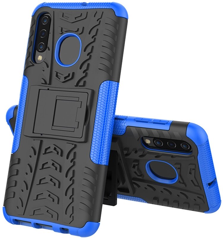Чехол-накладка TOTO Dazzle Kickstand 2 in 1 Case Samsung Galaxy A30s/A50/A50s Blue від компанії Shock km ua - фото 1