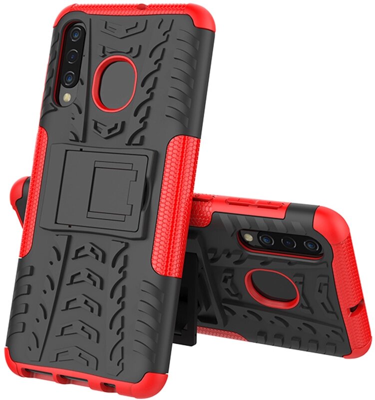 Чехол-накладка TOTO Dazzle Kickstand 2 in 1 Case Samsung Galaxy A30s/A50/A50s Red від компанії Shock km ua - фото 1