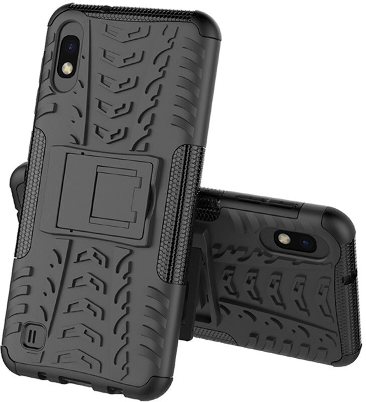 Чехол-накладка TOTO Dazzle Kickstand 2 in 1 Case Samsung Galaxy M10 Black від компанії Shock km ua - фото 1