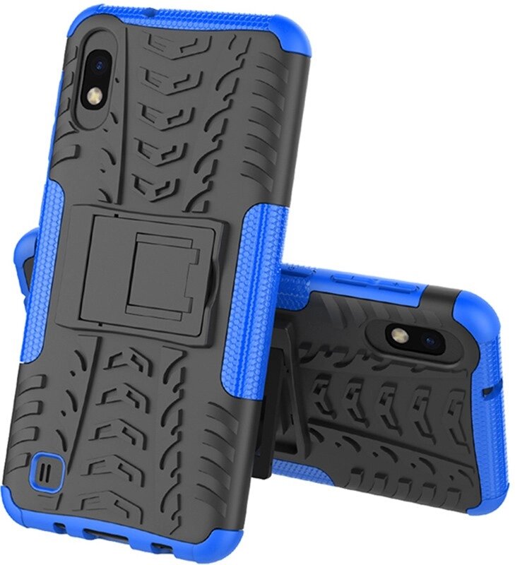 Чехол-накладка TOTO Dazzle Kickstand 2 in 1 Case Samsung Galaxy M10 Blue від компанії Shock km ua - фото 1