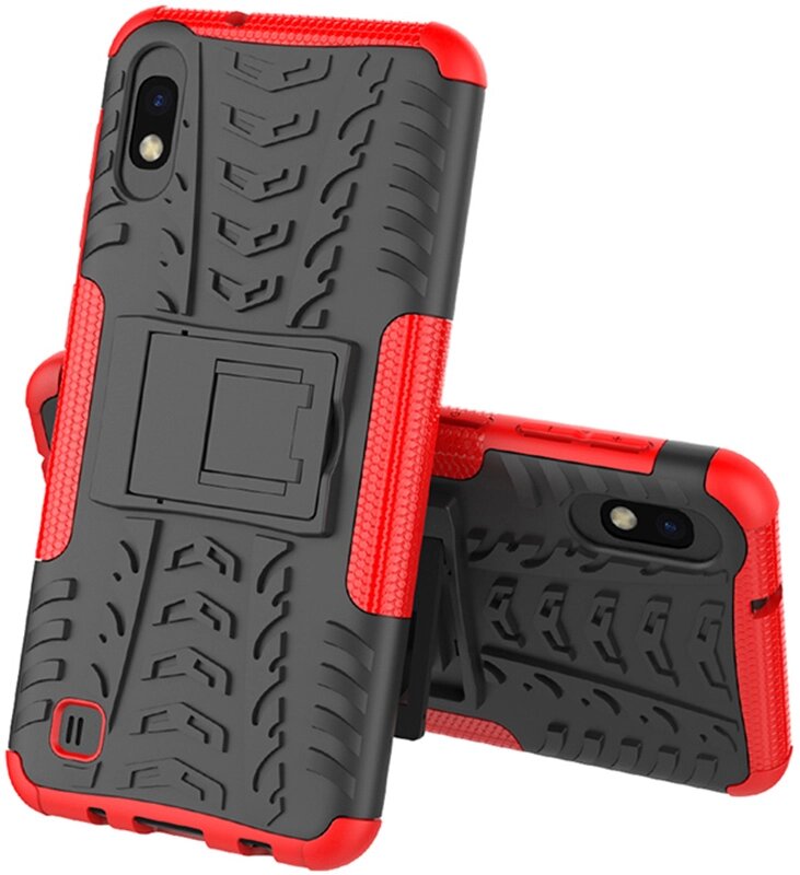 Чехол-накладка TOTO Dazzle Kickstand 2 in 1 Case Samsung Galaxy M10 Red від компанії Shock km ua - фото 1