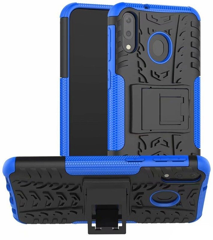 Чехол-накладка TOTO Dazzle Kickstand 2 in 1 Case Samsung Galaxy M20 Blue від компанії Shock km ua - фото 1