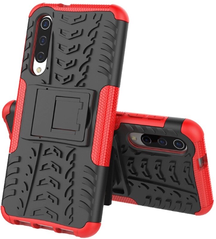 Чехол-накладка TOTO Dazzle Kickstand 2 in 1 Case Xiaomi Mi 9 SE Red від компанії Shock km ua - фото 1
