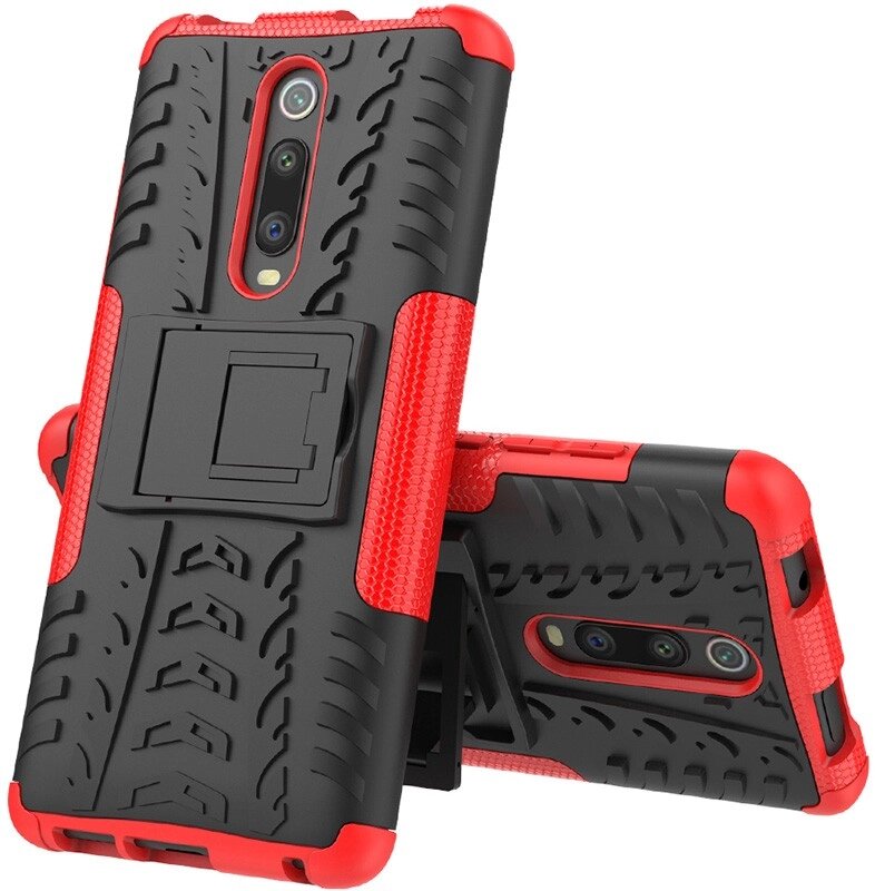 Чехол-накладка TOTO Dazzle Kickstand 2 in 1 Case Xiaomi Mi 9T/Mi 9T Pro/Redmi K20/K20 Pro Red від компанії Shock km ua - фото 1