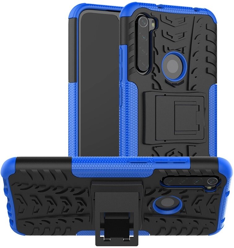 Чехол-накладка TOTO Dazzle Kickstand 2 in 1 Case Xiaomi Redmi Note 8 Blue від компанії Shock km ua - фото 1