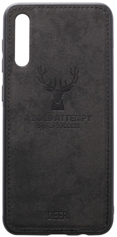 Чехол-накладка TOTO Deer Shell With Leather Effect Case Samsung Galaxy A40 Black від компанії Shock km ua - фото 1