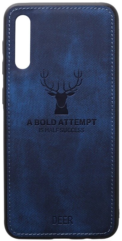 Чехол-накладка TOTO Deer Shell With Leather Effect Case Samsung Galaxy A40 Dark Blue від компанії Shock km ua - фото 1