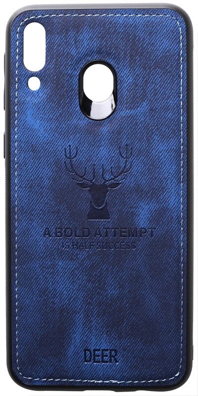 Чехол-накладка TOTO Deer Shell With Leather Effect Case Samsung Galaxy M20 Dark Blue від компанії Shock km ua - фото 1