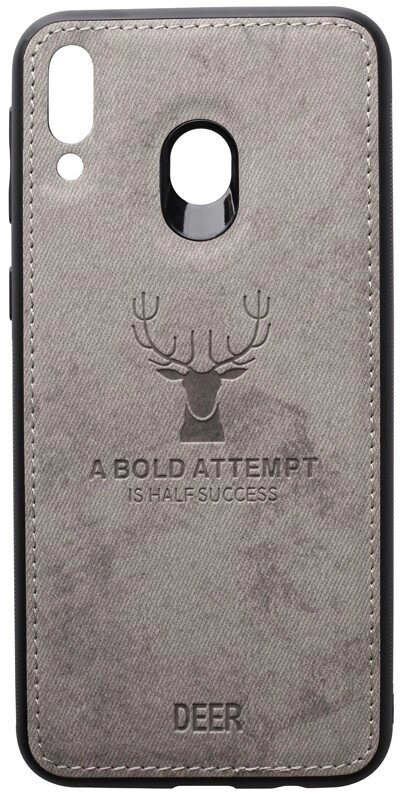 Чехол-накладка TOTO Deer Shell With Leather Effect Case Samsung Galaxy M20 Grey від компанії Shock km ua - фото 1