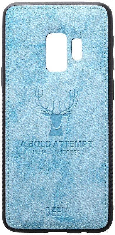 Чехол-накладка TOTO Deer Shell With Leather Effect Case Samsung Galaxy S9 Blue від компанії Shock km ua - фото 1