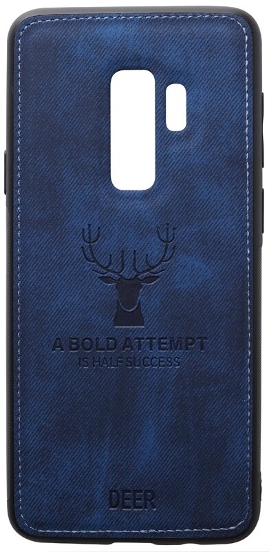 Чехол-накладка TOTO Deer Shell With Leather Effect Case Samsung Galaxy S9+ Dark Blue від компанії Shock km ua - фото 1
