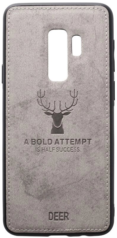 Чехол-накладка TOTO Deer Shell With Leather Effect Case Samsung Galaxy S9+ Grey від компанії Shock km ua - фото 1