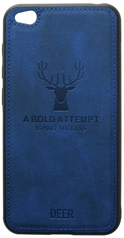Чехол-накладка TOTO Deer Shell With Leather Effect Case Xiaomi Redmi Go Dark Blue від компанії Shock km ua - фото 1