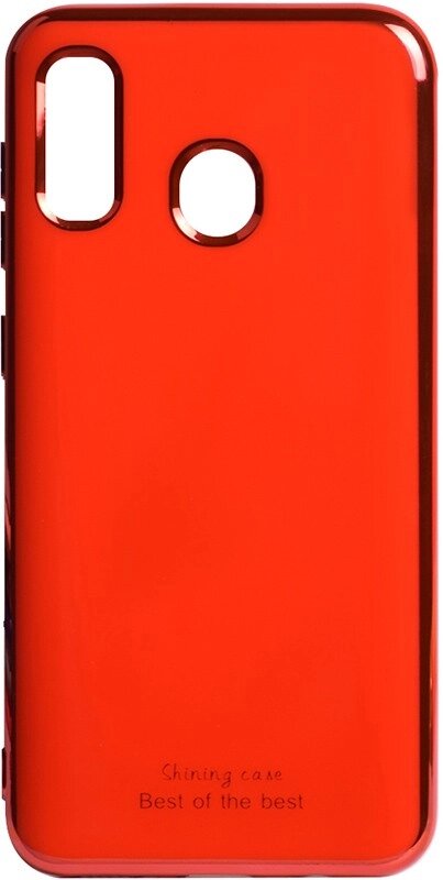 Чехол-накладка TOTO Electroplate TPU 2mm Case Samsung Galaxy A20/A30 Red від компанії Shock km ua - фото 1